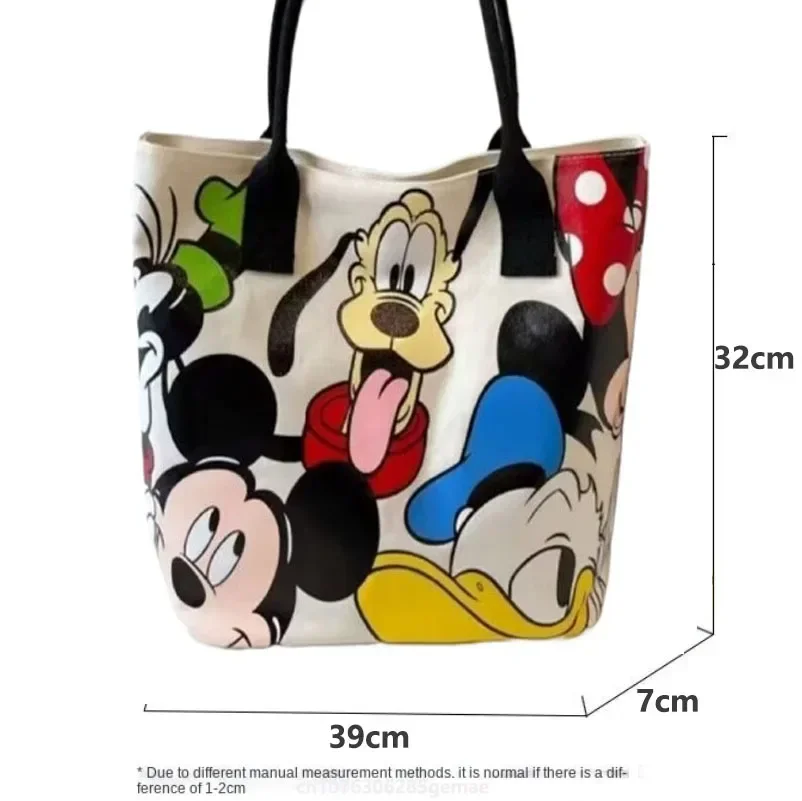 Disney Donald Duck Damska torba na ramię o dużej pojemności Stitch Canvas Bag Prosta damska torebka studencka Tornister