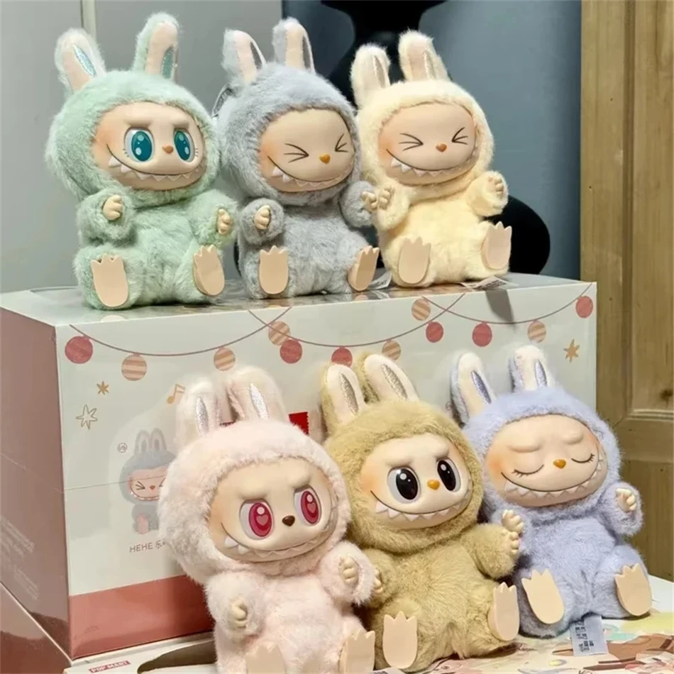 アニメフィギュア Labubu ブラインドボックス座席シリーズペンダント植毛模型玩具かわいいモンスターレプリカキーホルダーおもちゃクリスマスギフト