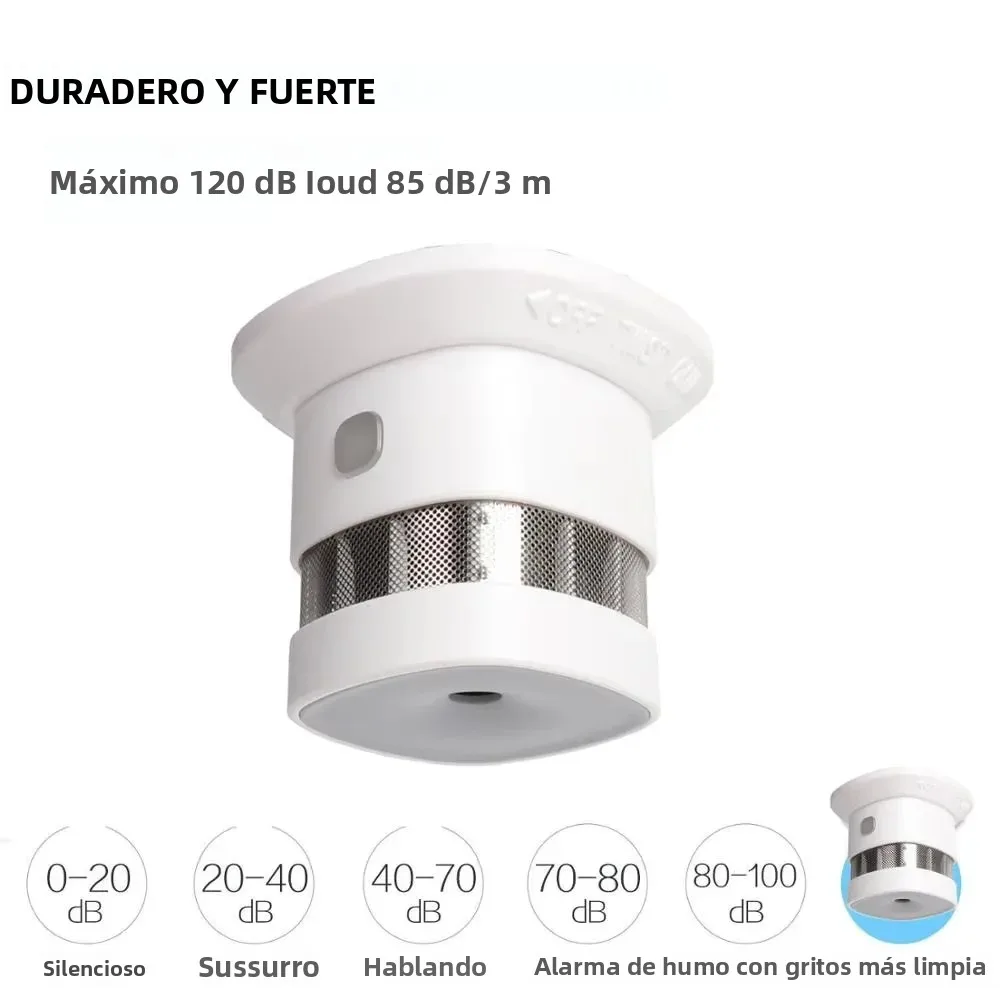 HEIMAN Zigbee Detector de humo Sistema de hogar inteligente 2,4 GHz Sensor de prevención de seguridad de alta sensibilidad