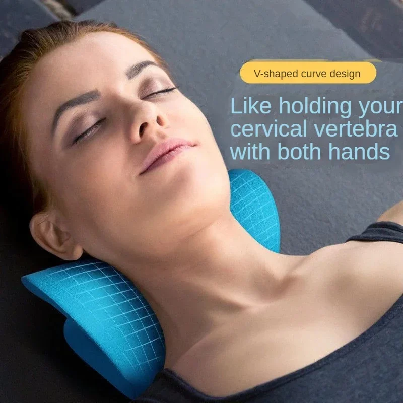 Masajeador de columna cervical de primera calidad para la relajación del cuello y los hombros: apoya la postura correcta y mejora la calidad del sueño