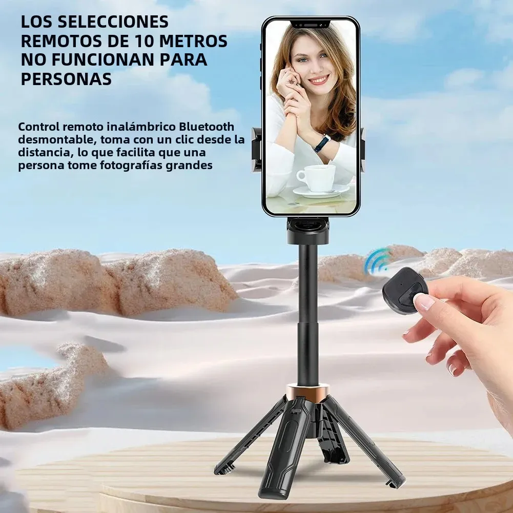 Super Mini palo de Selfie, soporte portátil para teléfono, ayuda para disparar, diseño integrado versátil, control remoto Bluetooth para transmisiones en vivo