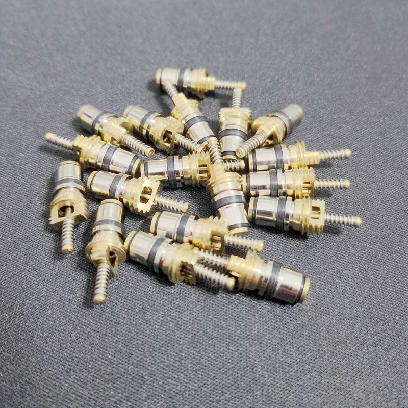 Gratis verzending, (100 stuks) Airconditioning Charge koude medium interface ventielkern voor Peugeot