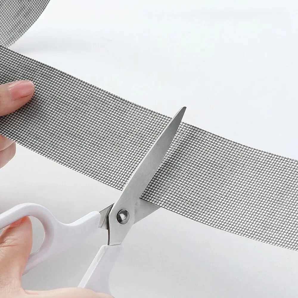 Strong Self Adhesive Mesh Tape Nets Window Screen Repair Tape Door Fix Patch Anti Insect Mosquitos Mesh Broken Holes Repairing