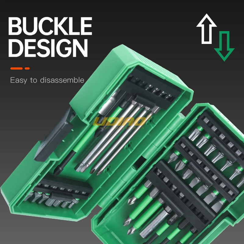 LIDIAO 35PCS Screwdriver Drill Bit Set Magnetic Bit Hexagon Socket Set with Included Storage Case Multifunction Repair Tool Kit