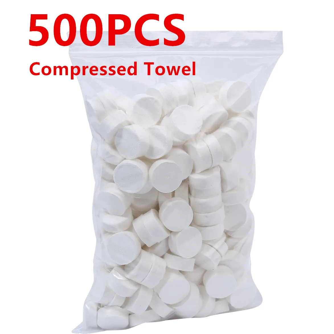 500 Pieces Compressed Towels Portable Disposable Mini Compressed Coin Tissue Toilet Paper Tablets for Travel, Beauty Salon