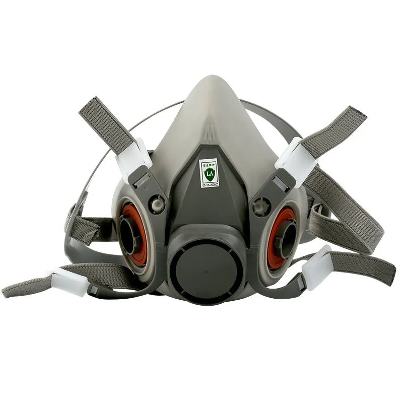 7 in 1 Original 6200 Respirator Reusable Half Face Cover Gas Mask with Cotton Filter Goggles for Painting Spray Polishing Work
