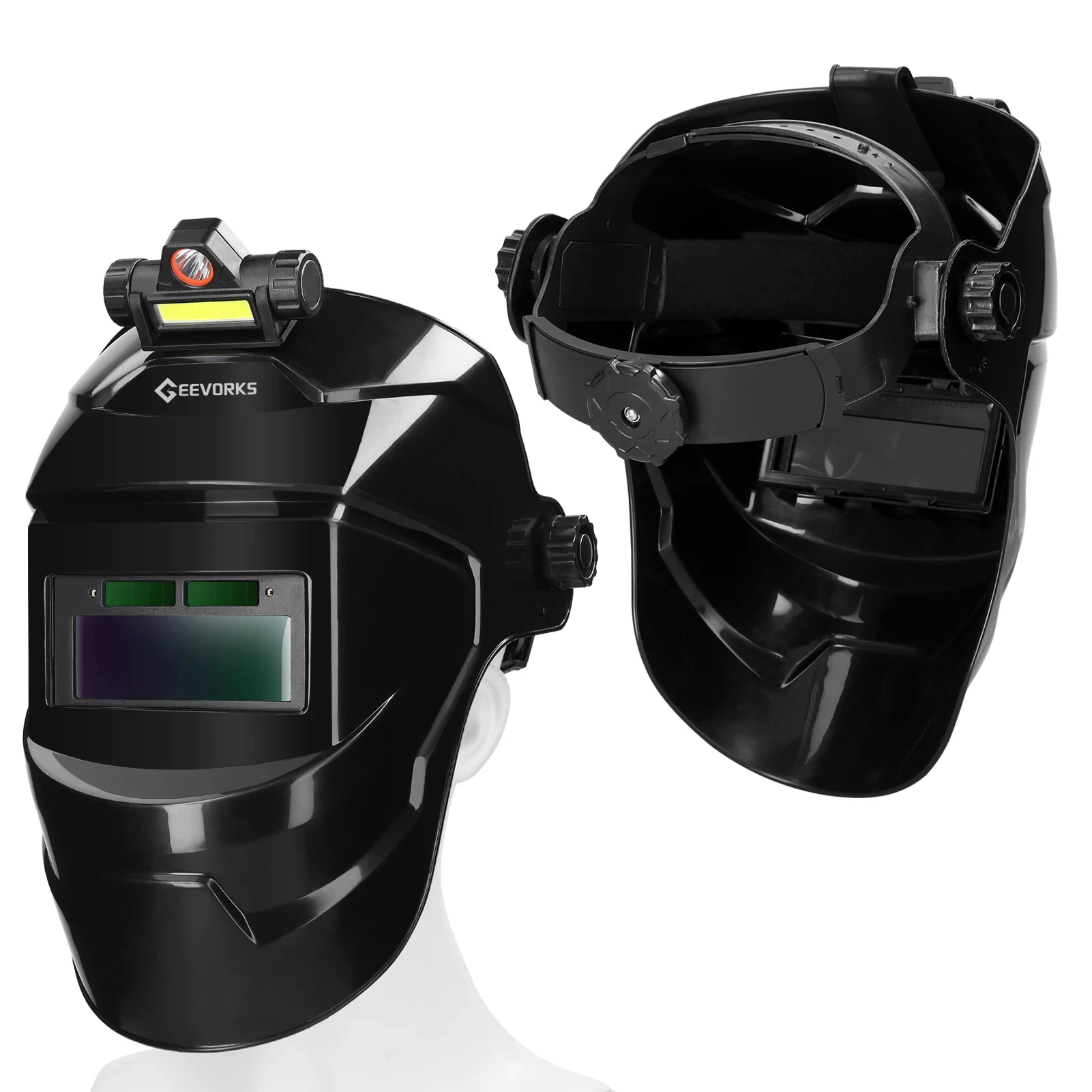 Máscara de soldagem escurecimento automático, visão ampla, cor verdadeira, máscara facial para soldagem a arco, escurecimento automático