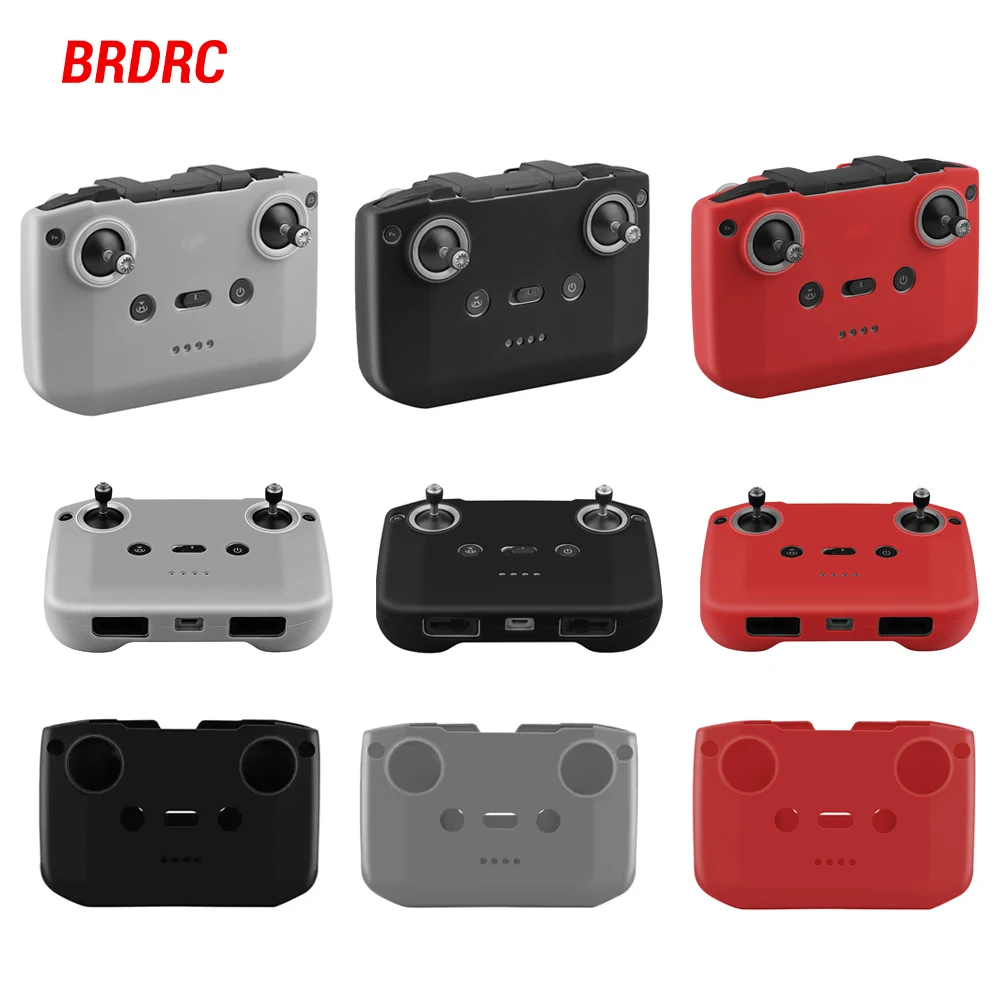 BRDRC Funda de silicona para DJI Neo/Flip/Mini 4 Pro/4K/Mavic 3/Mini 3/Mini 2 Drone RC-N1/N2/N3 accesorios de cubierta protectora
