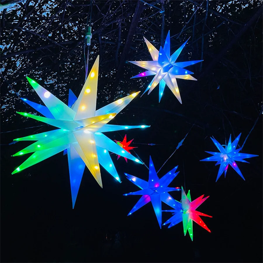 Dia60CM RGBIC explosión inteligente estrella Hada luz Bluetooth aplicación fuegos artificiales luz Navidad Starburst guirnalda de luces para decoración navideña