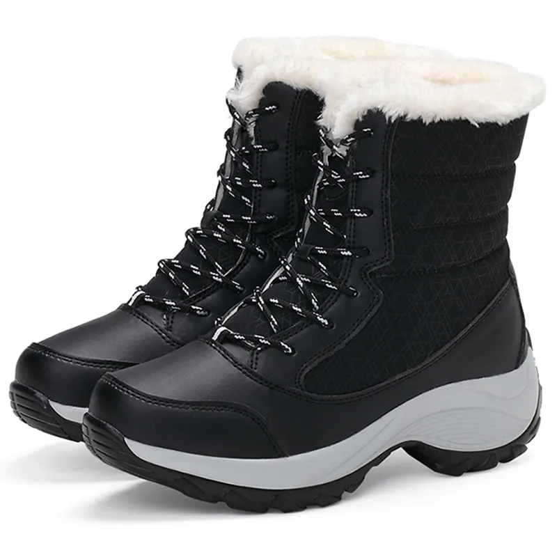 Femmes bottes bottines légères plate-forme chaussures pour femmes talons hiver Botas Mujer garder au chaud neige chaussures d'hiver femme Botines