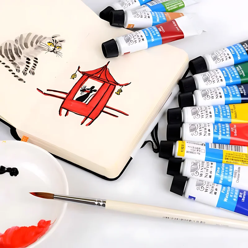 Winsor & Newton Professional Watercolor Paint Set 12/18/24/36 Colours 10ML Watercolour for Beginner Painting Artists Drawing Art