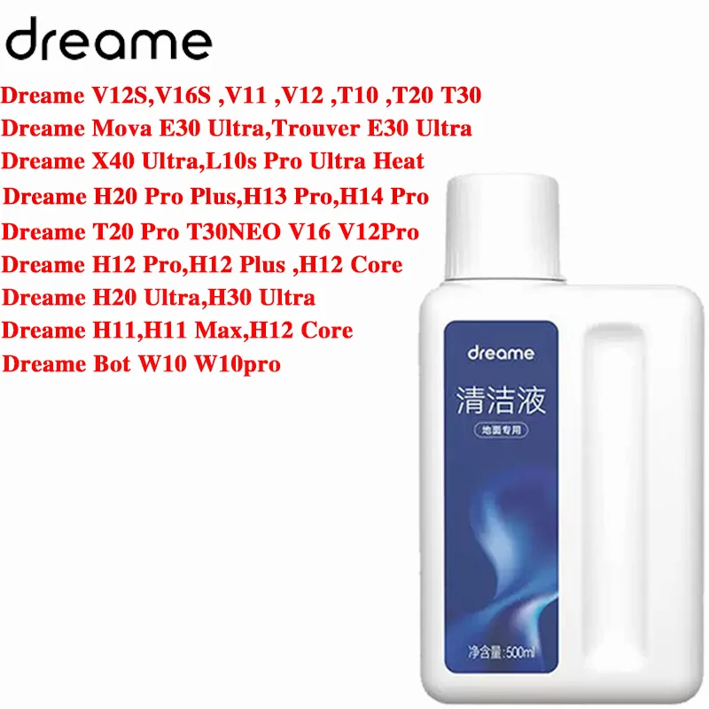 Original Cleaning Solution Dreame L10s Pro Ultra Heat / X40 Ultra/ X30 W10 Pro Vacuum Cleaner Special Floor Cleaning Fluid 500ml