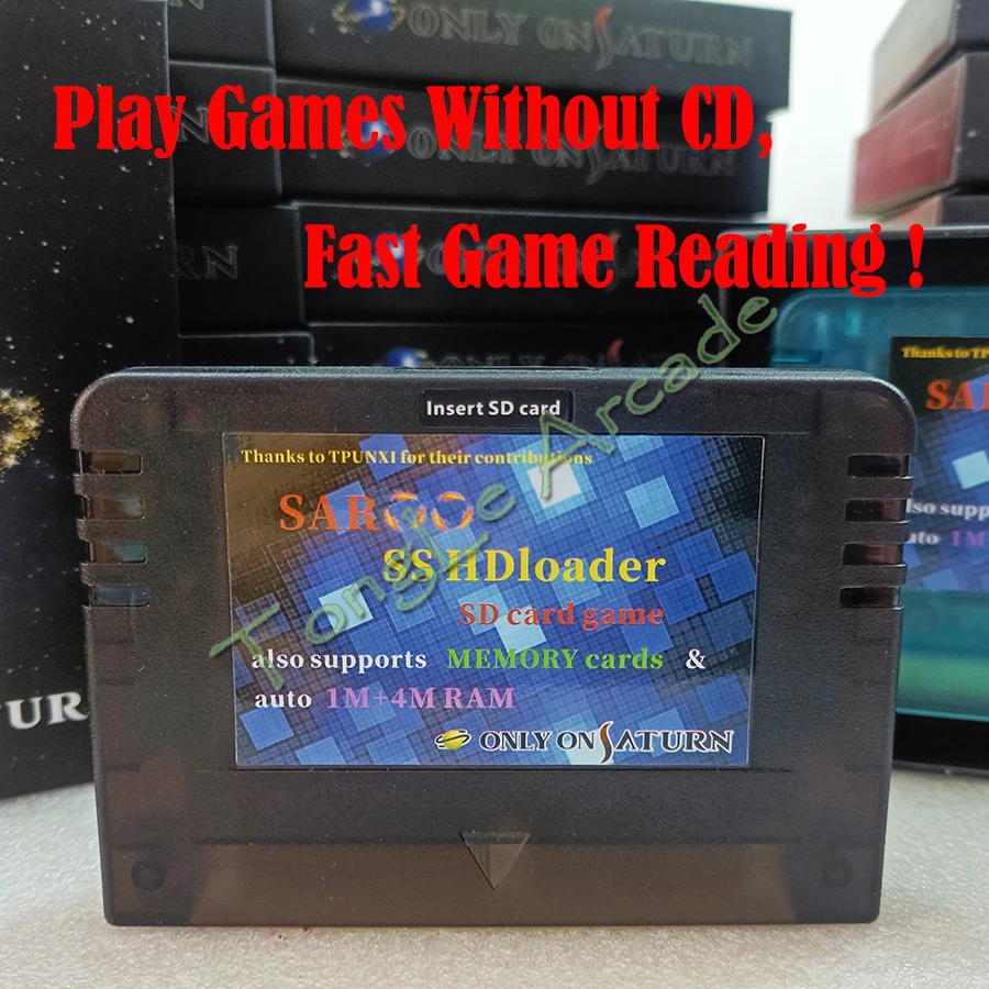 V0.7 SAROO HDLoader Поддержка английского меню SS Game Reader Использование TF или SD-карты для чтения адаптера ISO Быстрое чтение для Saturn без компакт-диска