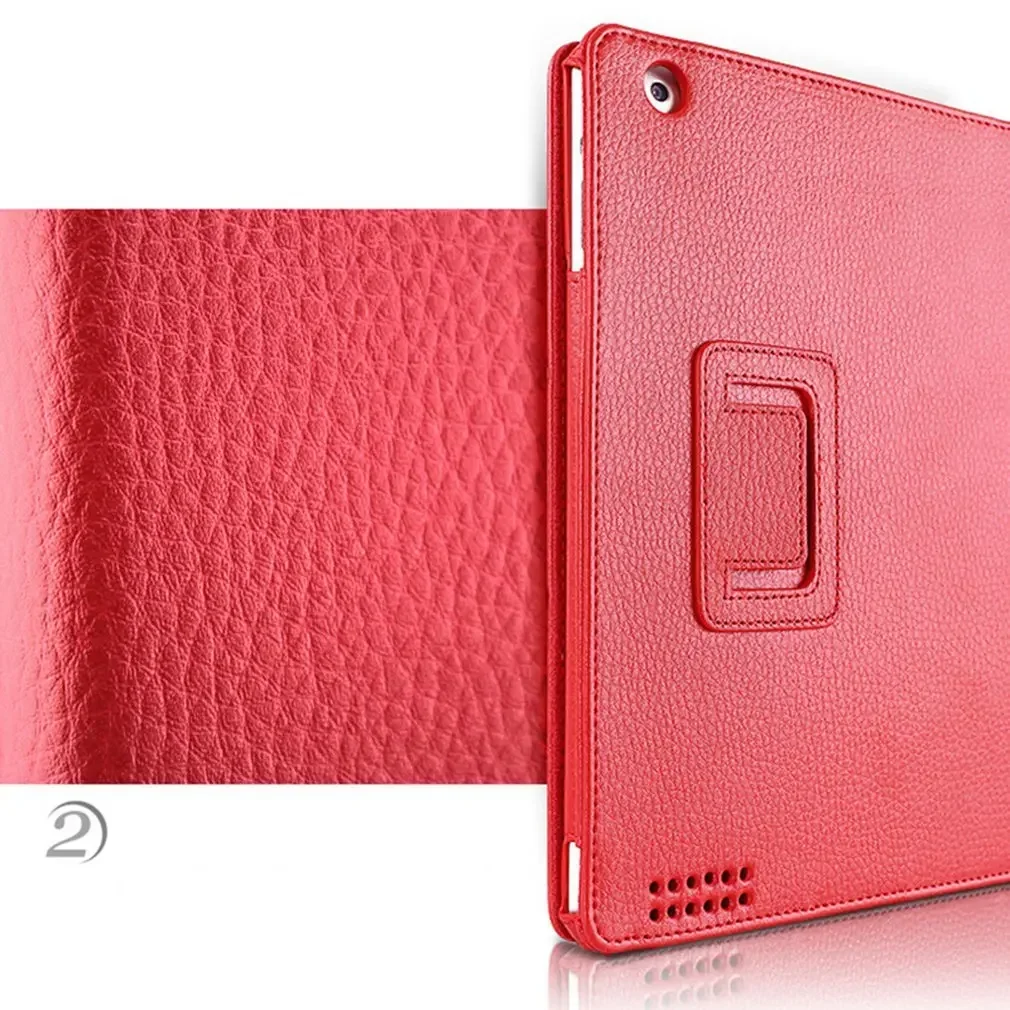 Funda con tapa para iPad 2 3 4 Funda para iPad A1395 A1396 A1397 A1416 A1430 A1403 A1458 A1459 A1460 Funda de cuero PU para iPad Mini 4 Capa