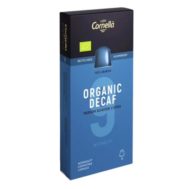 Kapsułki do ekspresu CORNELLA Organic Decaf Nespresso 10 szt