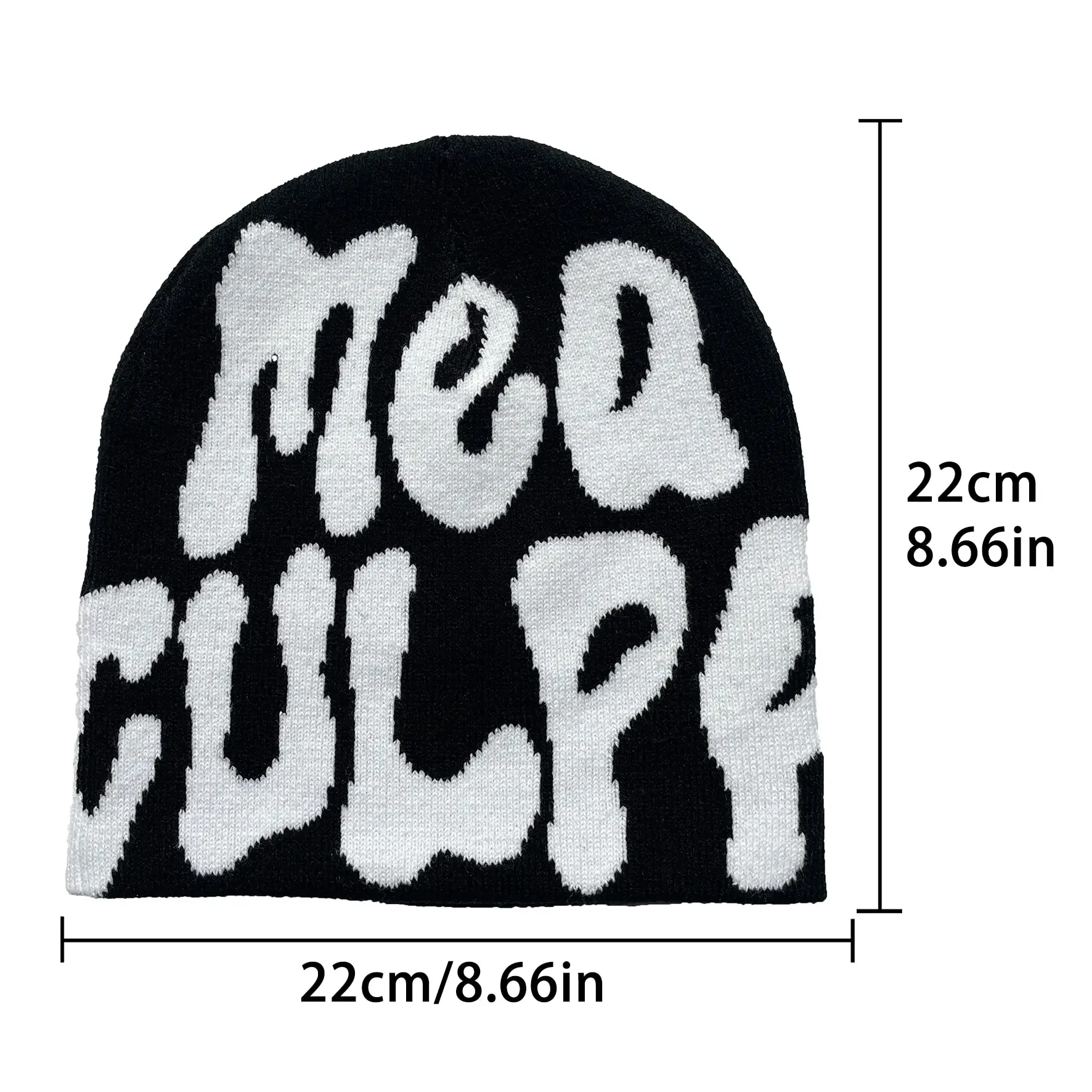 Gorros de punto Y2K, gorros de Jacquard para hombres y mujeres, conducción al aire libre, gorro cálido de moda de Europa y Estados Unidos
