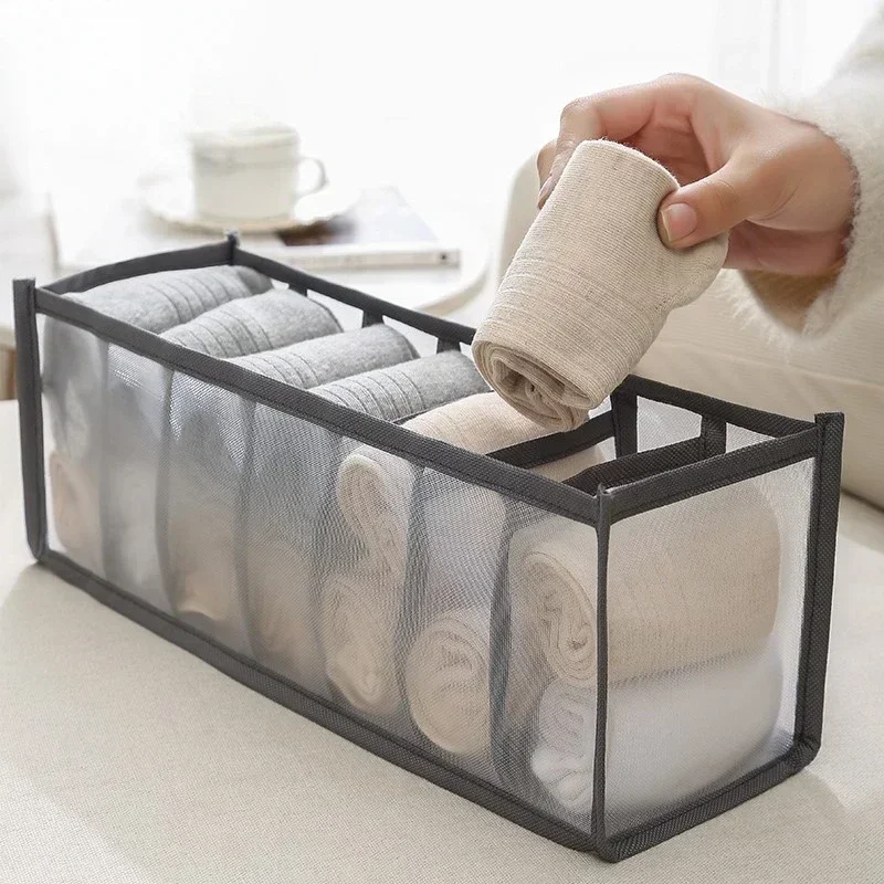 Underwear Drawer Organizer Storage Box Foldable Closet Organizers Drawer Divider Storage Boxes For Underpants Socks Bra