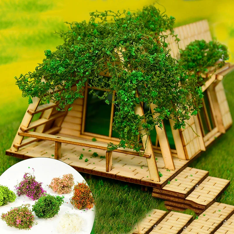 Simulación de hilo de algodón en miniatura, modelo de hojas de vid, materiales de bricolaje, Micro paisaje, plantas de pared, accesorio de diseño, Kits de Diorama
