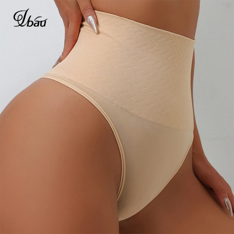 UBAU 2025 tangas de cintura alta, bragas sin costuras para mujer, lencería con Tanga, Control de barriga, faja moldeadora, ropa interior moldeadora