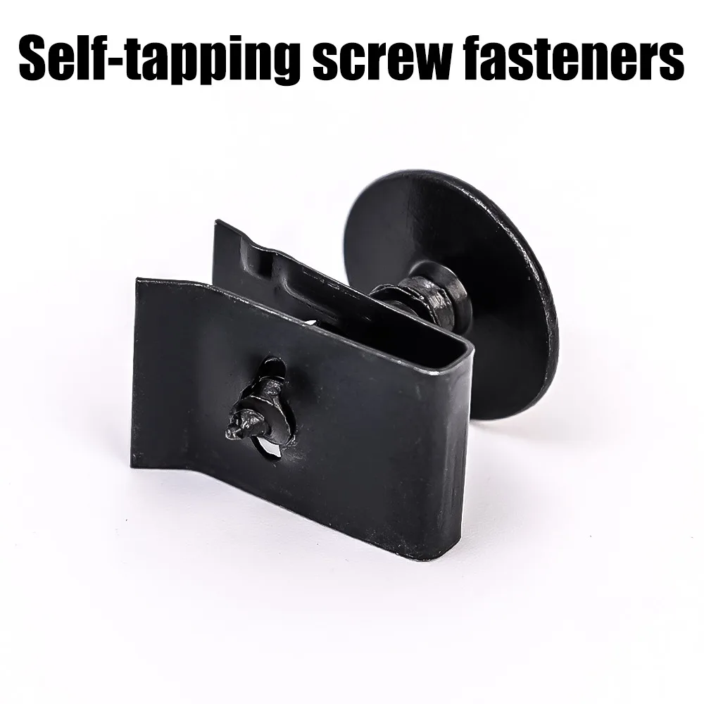 Clip de sujeción de tornillo de Metal para motocicletas y coches, Clip tipo U con tornillo, Clip de protección antioxidante, hebilla de tornillo, hoja de hierro