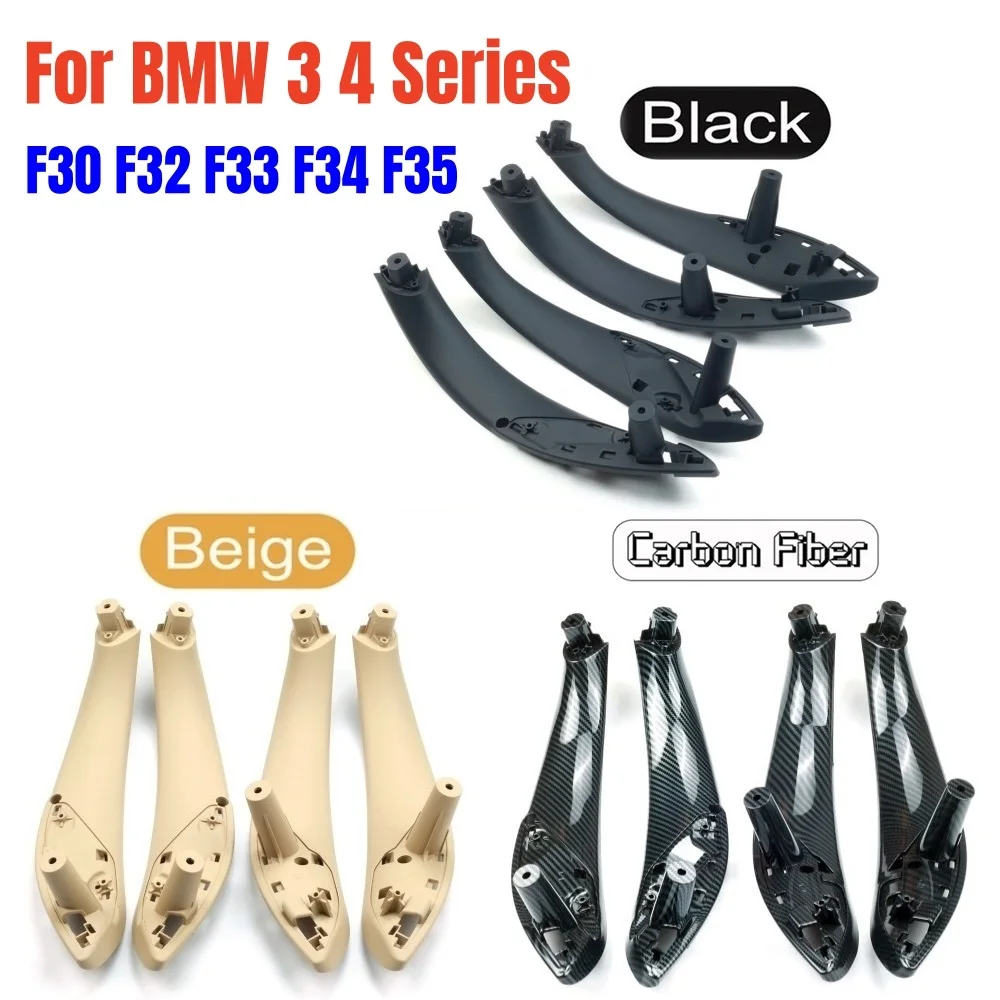 Para bmw série 3 f30 f80 f31 f32 f33 f34 f35 f36 2013-18 maçaneta da porta interior painel interno com capa guarnição carro asseccories