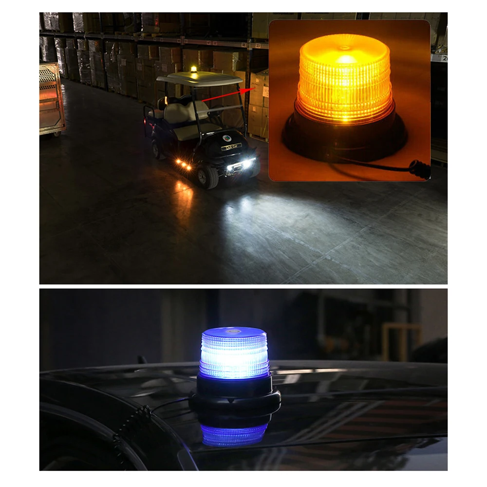 Strobe Signal Warning Solar Light Car Agriculture Flashing Vehicle Trialer Emergency Safety Beacon Lamp Ceiling Security Alarm