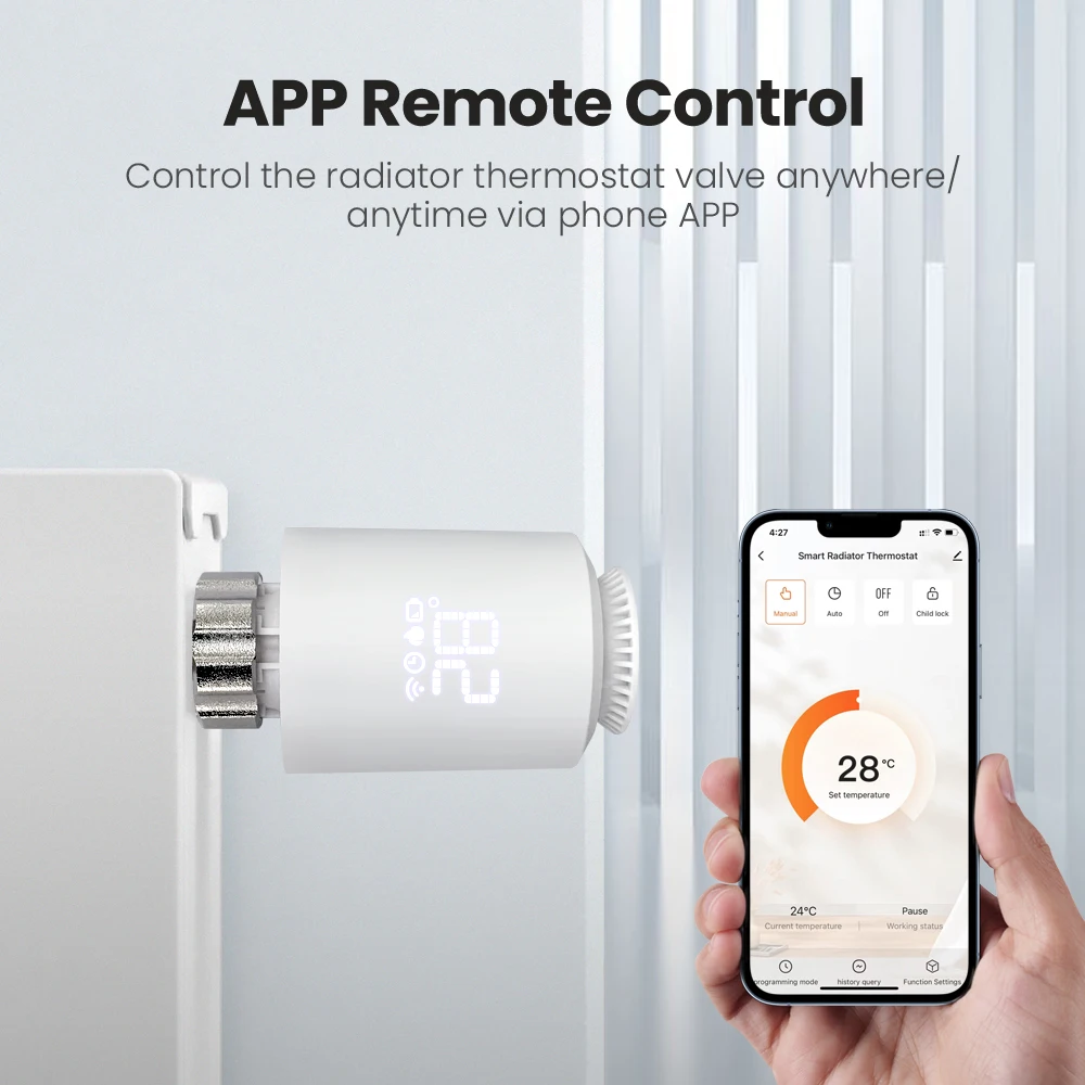 NEUE Tuya ZigBee Heizkörper Antrieb Thermostat Smart TRV Thermostat Ventil Temperatur Controller Unterstützung Alexa Google Home TRV