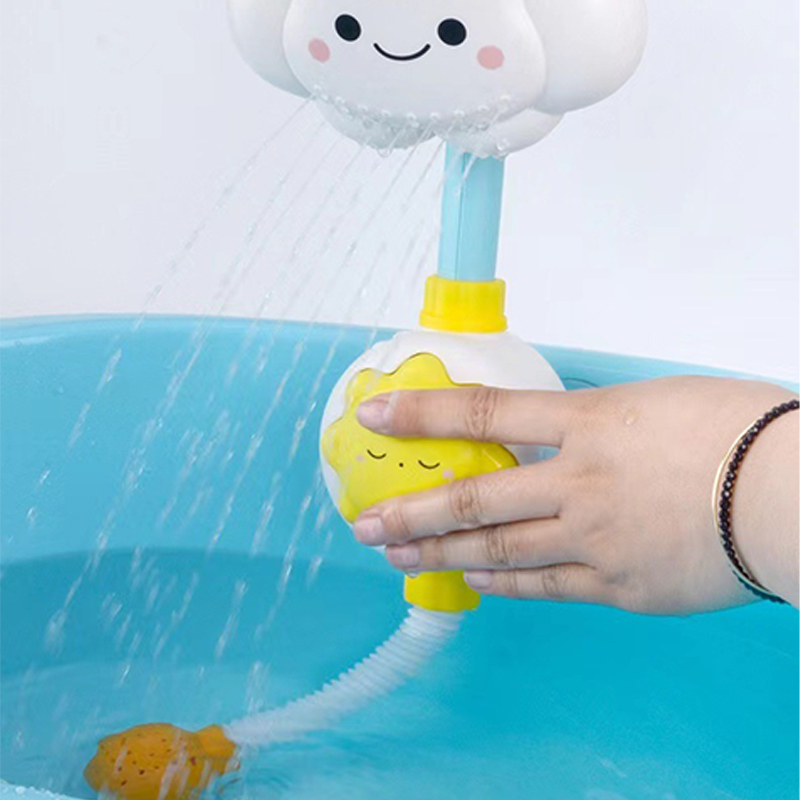 Ducha infantil, ducha de nube, juego de bebé en el agua, ducha de baño, ducha, juguetes para bebés