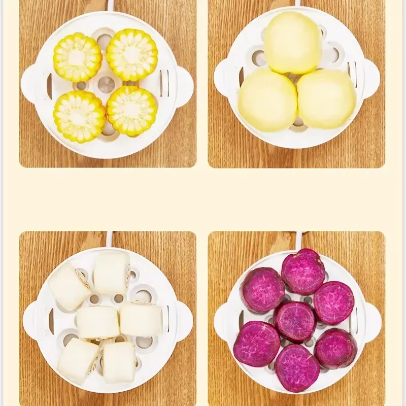 Electric Eggs Cooker, Rapid Multifunctional Mini Eggs Cooker Boiler For Poached Eggs, Scrambled Eggs, Omelets, Auto Shut
