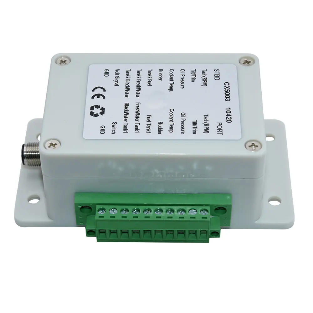 Conversor multifuncional nmea 2000, conexão de até 18 sensores 0-190 ohm cx5003 nmea2000, conversor para barco, iate, sensor marinho