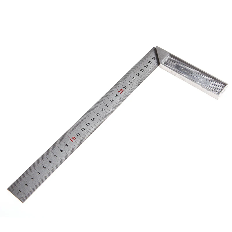 Portable 1Pc 30cm Stainless Steel Right Measuring Angle Square Ruler New