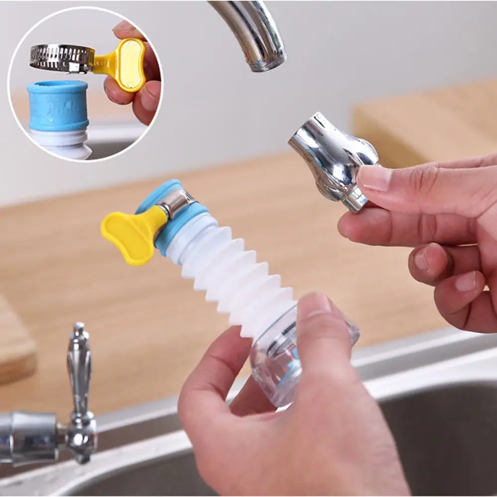 Extensor Flexible para el hogar, filtro de agua a prueba de salpicaduras, cabezal de grifo de cocina
