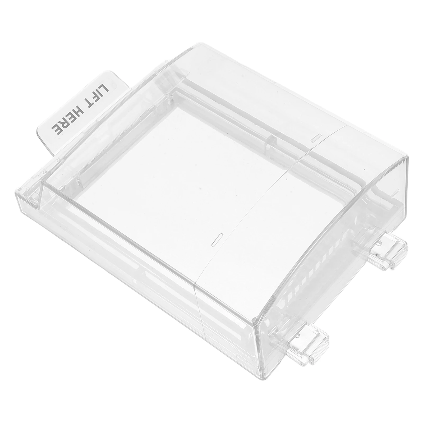 Manual Alarm Switch Protector Push Button Cover Emergency Stop Protective Cover Plastic Fire Reset Panel School Office Mall Fire