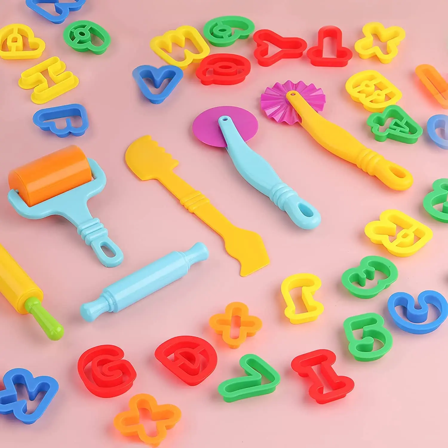 26 Set Tự Làm Họ Nhựa Khuôn Mô Hình Đất Sét Phụ Kiện Bột Nặn Bộ Dụng Cụ Nhựa Bộ Dao Khuôn Trẻ Em Đồ Chơi Giáo Dục
