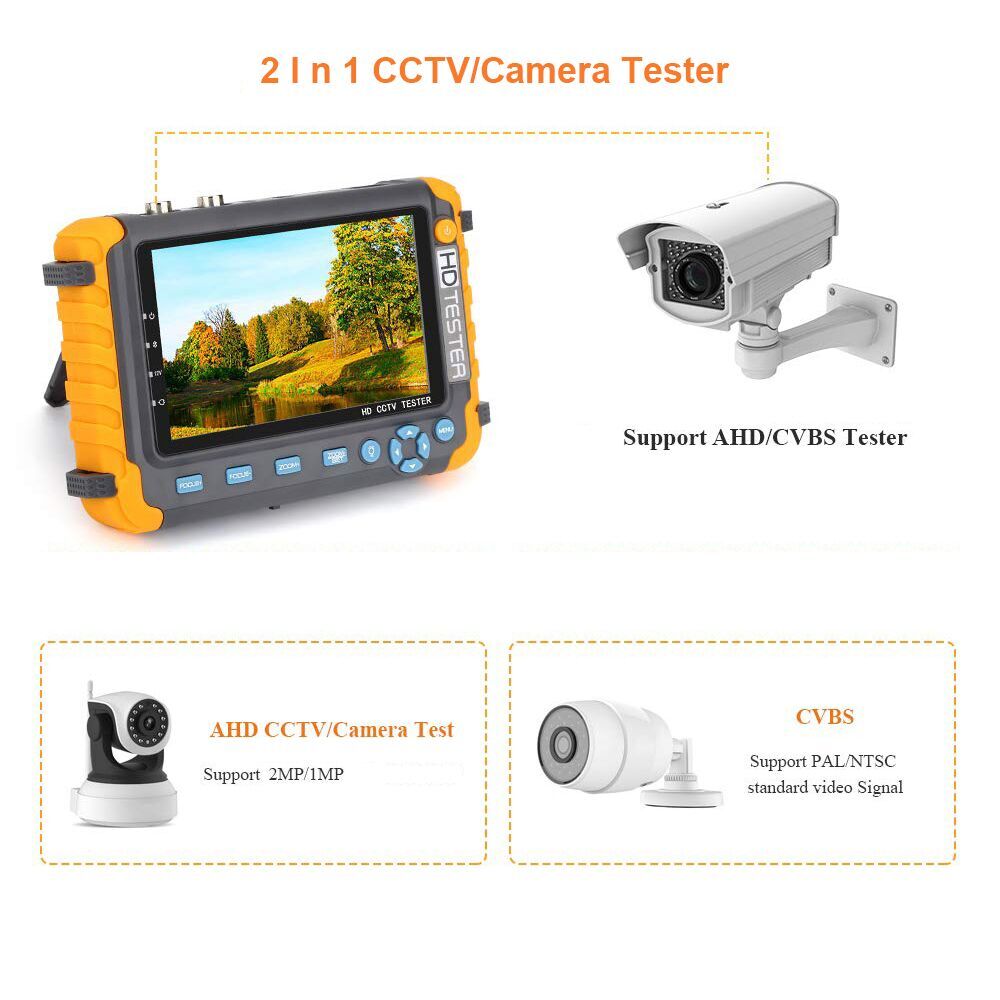 PEGATAH тестер монитора камеры видеонаблюдения IV8W 8MP AHD/CVI/TVI CVBS CCTV тестер камер AHD тестеры с HDMI VGA вход видео тестер
