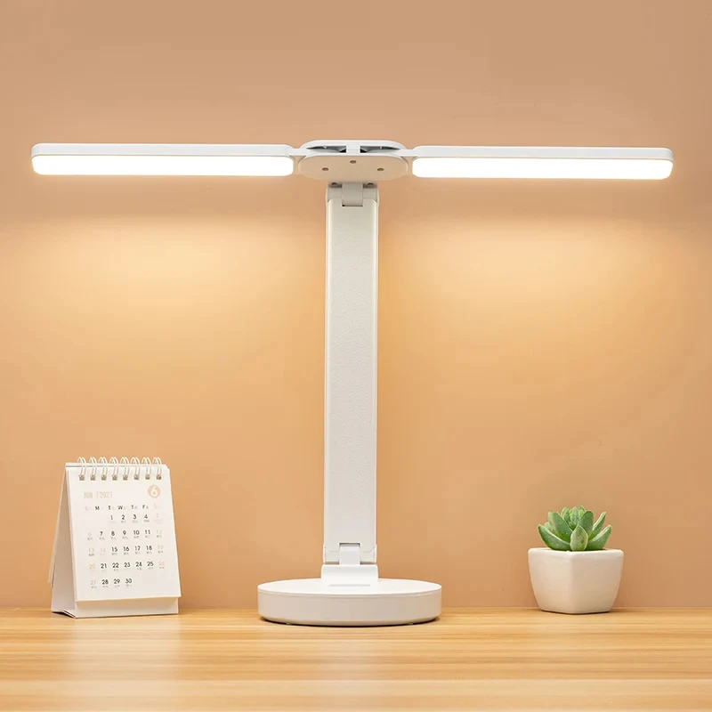 LED-Schreibtischlampe, 3-stufig dimmbar, Touch-Nachtlicht, USB wiederaufladbar, Augenschutz, faltbare Tischlampe für Schlafzimmer, Nachttisch-Lesung