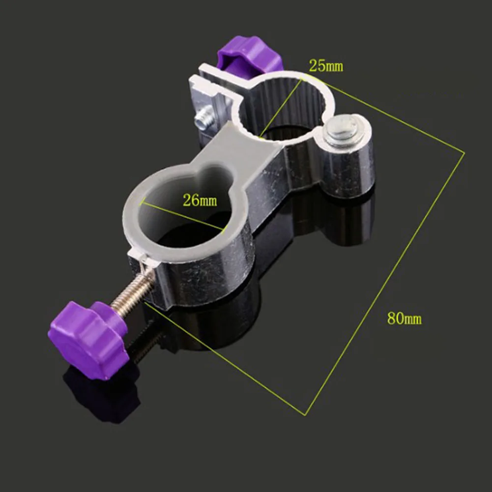 Soporte de sombrilla para silla de pesca de 2 piezas, herramientas de abrazadera de aleación de aluminio para jardín, Patio, balcón