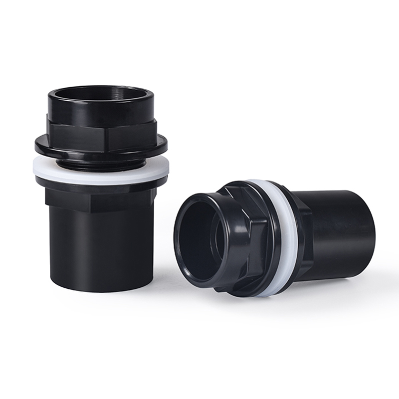 Conector de acuario negro/azul/blanco de 20 ~ 50mm, tubo impermeable de PVC, junta recta para pecera, accesorios de herramientas para pecera