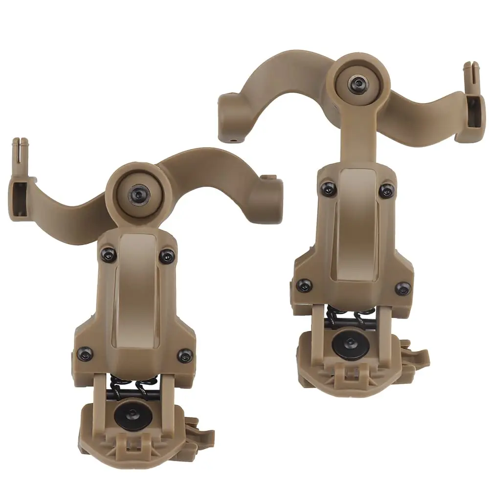 BOOIU ชุดหูฟังยุทธวิธีผู้ถือ Fast HELMET Rail Mount Adapter การหมุนหลายมุมรถกระบะหูฟัง Bracket OPS CORE ARC/Wendy