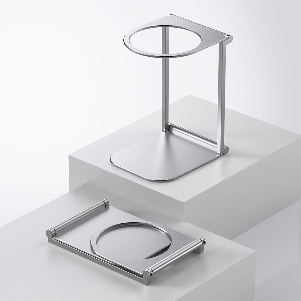 Supporto pieghevole per gocciolamento caffè Supporto in lega di alluminio per accessori per macchine da caffè espresso portatili elettriche wireless
