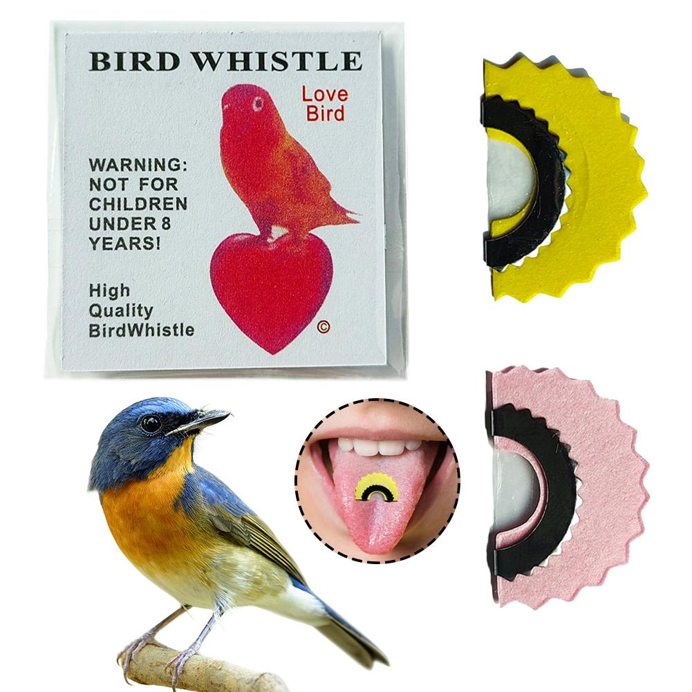 1 pçs pássaro maluco apito magia diversão pássaro chamador língua warbar original magia tweeting noisemaker brinquedos truques presente