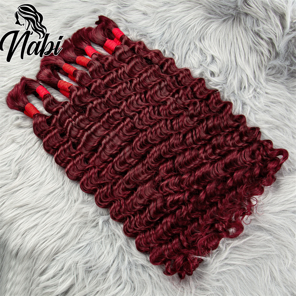 Nabi Boho braids เส้นผมมนุษย์ผมจำนวนมาก16-22นิ้วไม่เวฟบราซิลเส้นผมมนุษย์เพิ่มใน locs สำหรับเทพธิดา braids
