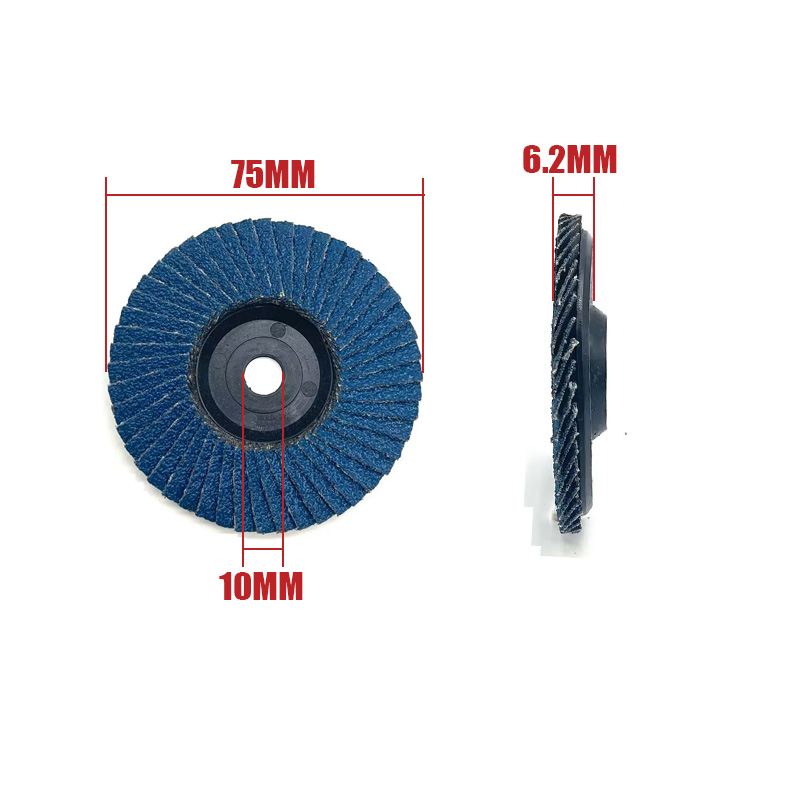 10PCS 50mm/75mm 3 zoll Schleifen Räder Flap Discs Schleif Disc Schleifen Räder Klingen Für Winkel schleifer Holz Schleif Werkzeug