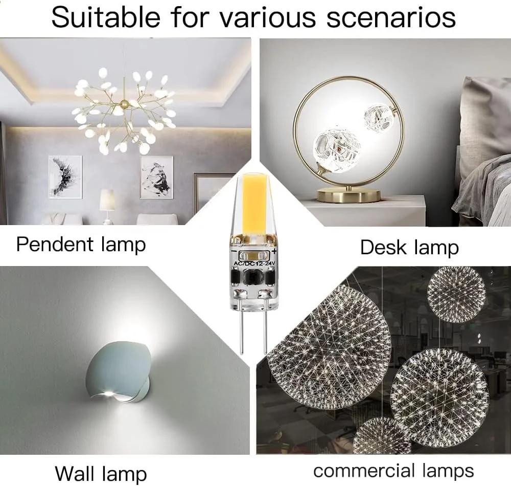 G4 LED COB Dimmbare Mini Lampe 2W 3W 6W Glühbirne AC DC 12V 220V Kerze Lichter ersetzen 30W 40W Halogen für Kronleuchter Scheinwerfer