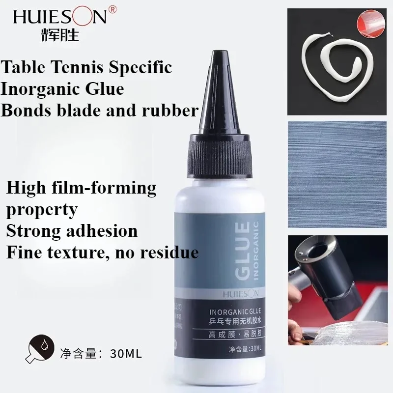 Colle pour raquette de Tennis de Table, 30ML, caoutchouc, ciment, approuvée ITTF, tournage rapide, facile à utiliser, efficace, à base d'eau, inorganique