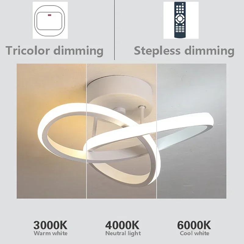 Moderne LED-Deckenleuchte, LED-Lampen, Gang, Treppe, Flur, Balkon, Garderobe, Eingang, Hotel, Flur, Heimdekoration, LED-Beleuchtung, Glanz