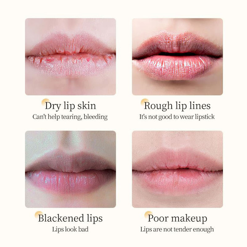 BIOAQUA Vitamina E Miele Balsamo per le labbra Idratante Anti Cracking Nutriente Nutriente Rossetto Labbra Prodotti per la cura della pelle