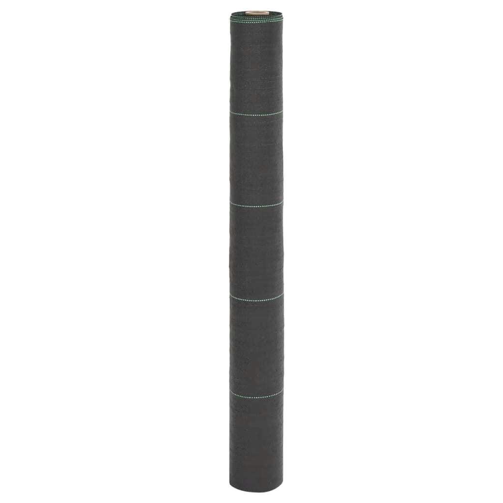 Tessuto per il controllo delle erbacce da giardino Nero 1x25 m Durevole PP Paesaggio Tappetino per copertura a terra Foglio di barriera per pulcini impermeabile resistente