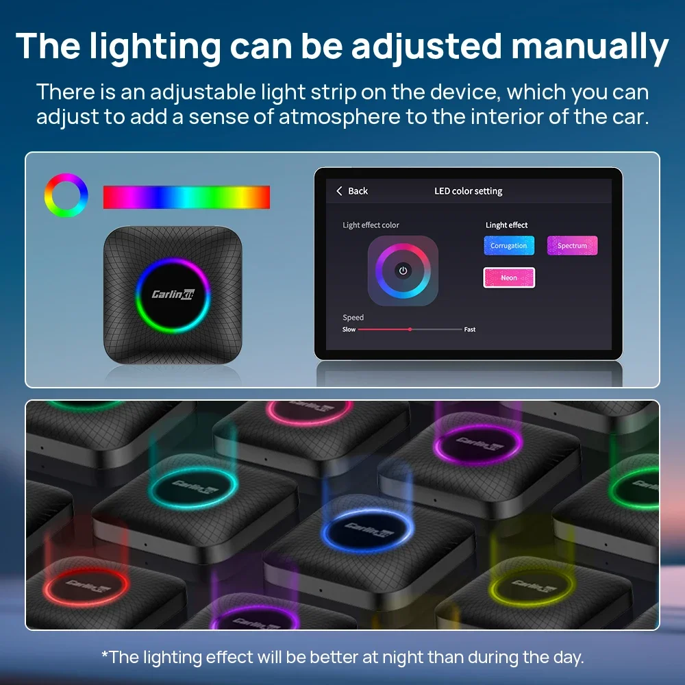CarlinKit Wireless CarPlay TV Box Wired a Wireless Android Auto Adattatore Android 13 8 128G Smart Box per Netflix Mazda Kia IOS17
