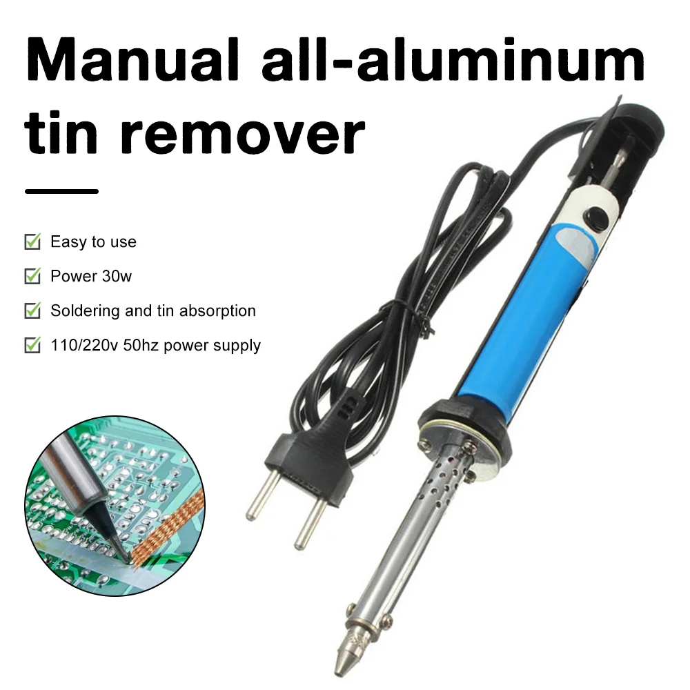 AC 110V/220V 電動錫吸い取りペンはんだごて 30W PCB はんだ吸い取り機真空ポンプ溶接ツール
